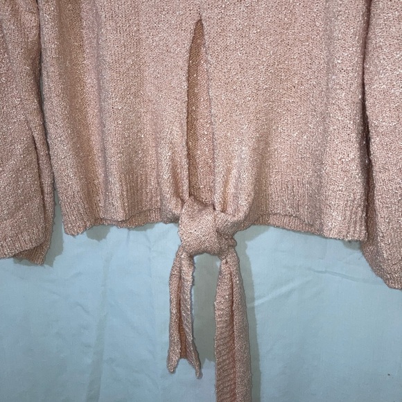 NWT Mon Renn Quartz Pink Cove Knit Jumper Oversized Wrap Sweater Size M - Picture 11 of 16